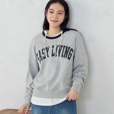 ロゴ裏毛トレーナー