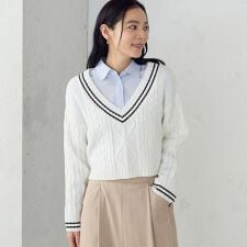 チルデン 深Ｖネックニット