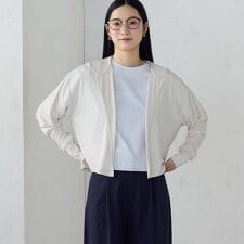 【接触冷感･UVカット･防シワ】着流しフーディ