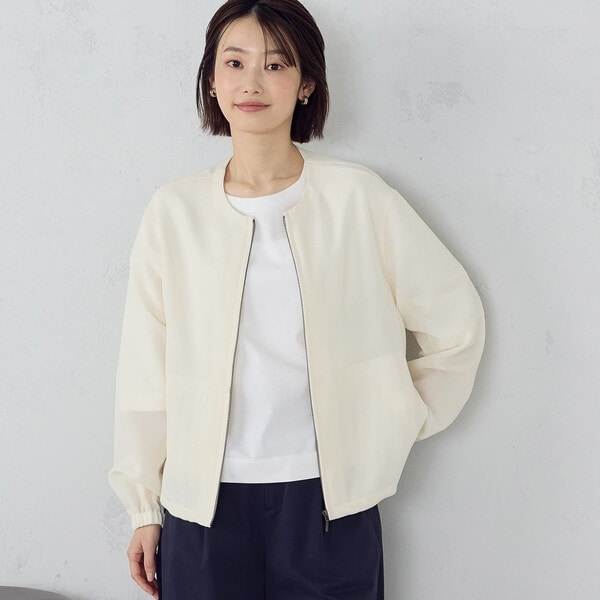 メッシュブルゾン(ベージュ) メッシュ ブルゾン | コムサイズム(COMME CA ISM) | マルイウェブチャネル