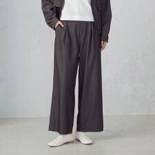 デニムライク ワイドパンツ/セットアップ対応