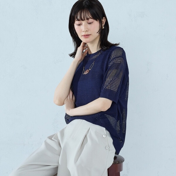 CHANEL透かし編み タンクトップ 透かし編み ニットタンクトップ[品番：ADEW0004537]｜ad thie