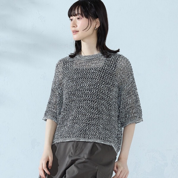 MAX&Co　メッシュニット ミックスカラーメッシュニット Tシャツ | コムサイズム(COMME CA ISM