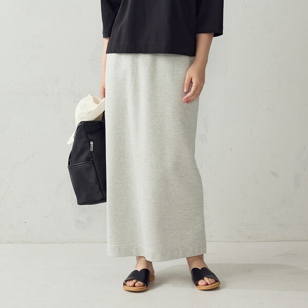 【みぅみぅ】美品✨　23区　グレー スカートスーツ 44 毛100% ラメ裏毛 ナロースカート/セットアップ対応 | コムサイズム(COMME CA