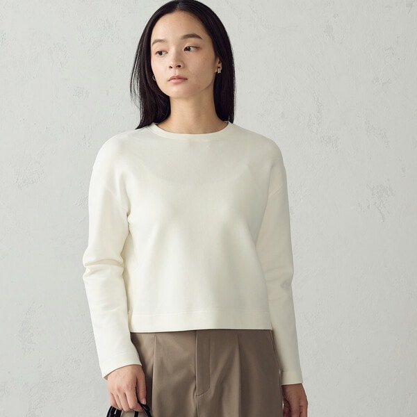 CONP 長袖 カットソー ホワイト クロップド長袖 Tシャツ | コムサイズム(COMME CA ISM) | マルイウェブ