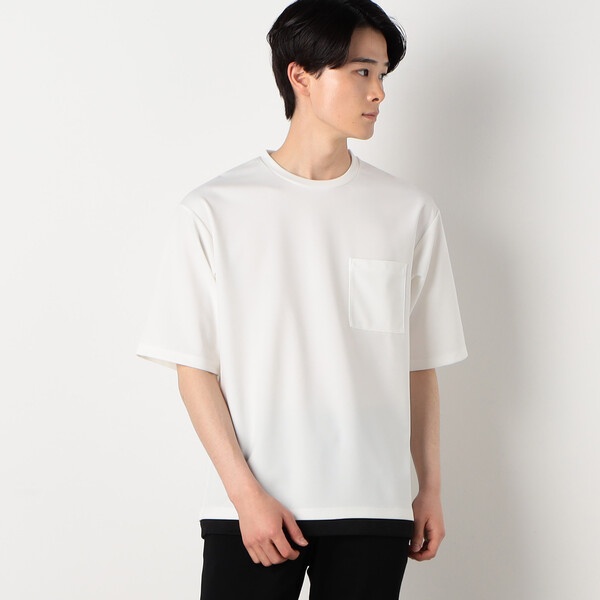 ストレッチポンチ フェイクレイヤード Ｔシャツ | コムサイズム(COMME