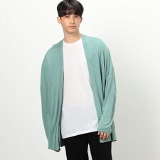 【セットアイテム】ボタンレスニットカーディガン＋Ｔシャツ