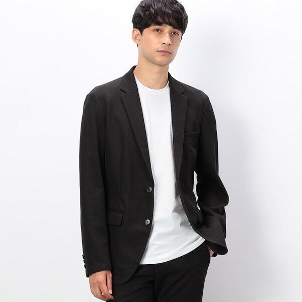 タグ付き ウジョー カットアップジャケット L テーラードジャケット ストレッチ ウォッシャブル】タカキュー カットツイル 2釦テーラード