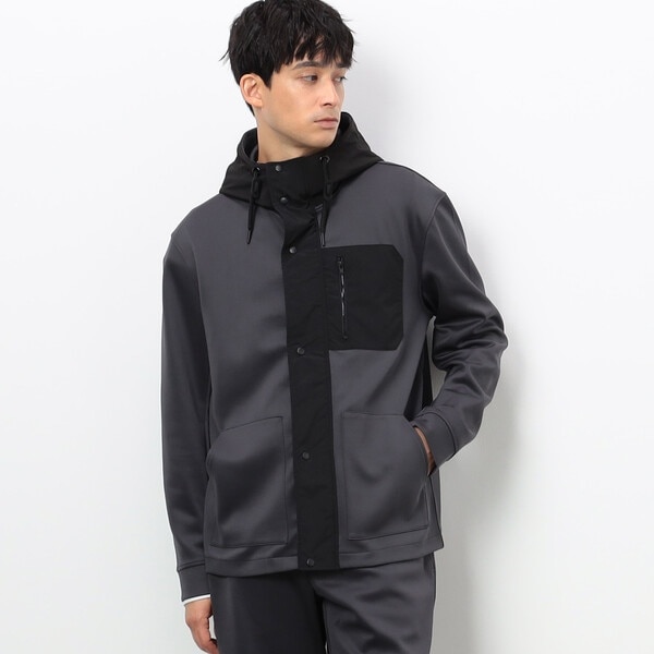 ポリエステル タッサー 機能中綿 スタンドカラーブルゾン