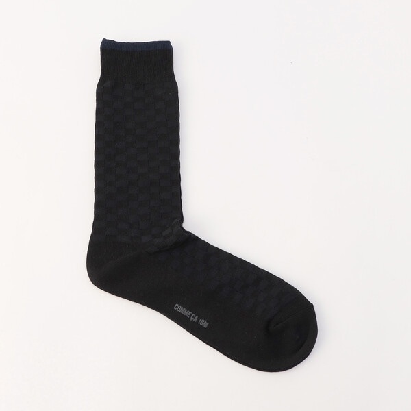 リンクス 市松柄 ドレスソックス