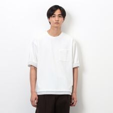 ストレッチポンチ×ストライプコンビＴシャツ