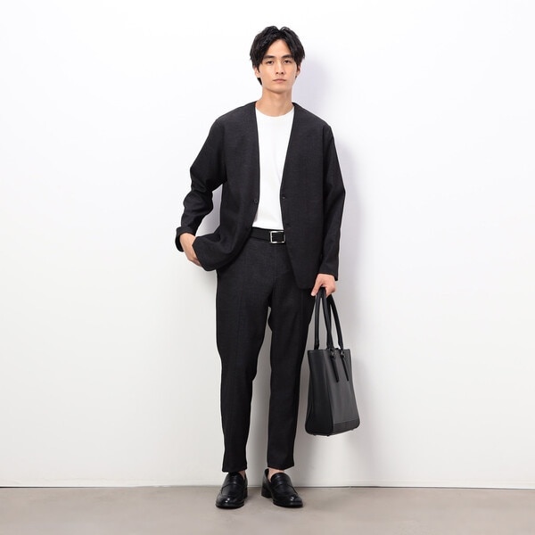 ライクストレッチジャケット セットアップ対応】ライクラ ニット ストレッチ ジャケット