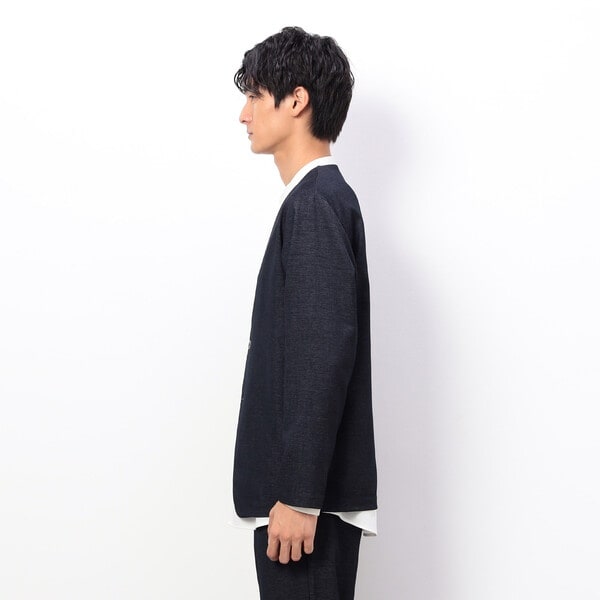 ライクストレッチジャケット セットアップ対応】ライクラ ニット ストレッチ ジャケット