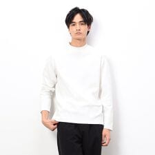 抗菌加工 スムース モックネックＴシャツ