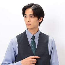 コムサイズム(COMME CA ISM)の【シルク100％】リンゴドット ネクタイ