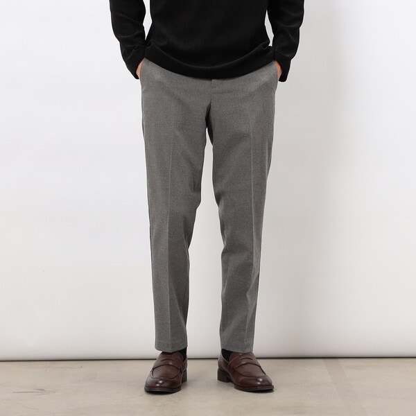 スマートベーシックパンツ】両面起毛 ストレッチツイル テーパード