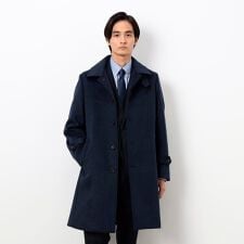 ハイブリッド ウールビーバー ステンカラーコート
