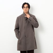 ウールブレンド メルトン イタリアンカラー コート
