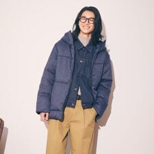 コムサイズム(COMME CA ISM)のダイヤカットドビー ダウン フード ブルゾン