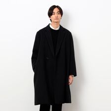 ウールブレンド メルトン セミダブル チェスターコート