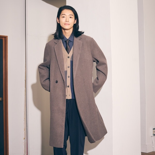 SHIPS: スーパー160'S メリノウール メルトン チェスターコート