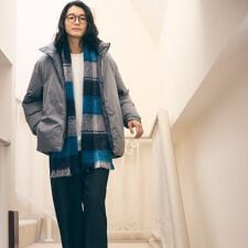 コムサイズム(COMME CA ISM)のポリエステル タッサー 機能中綿 スタンドカラーブルゾン