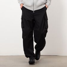 コムサイズム(COMME CA ISM)のポリエステルツイル ワイドシルエット カーゴパンツ