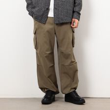 コムサイズム(COMME CA ISM)のポリエステルツイル ワイドシルエット カーゴパンツ