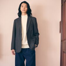 コムサイズム(COMME CA ISM)の【セットアップ対応】ジャージー ツイード テーラードジャケット