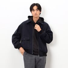 コムサイズム(COMME CA ISM)のジャージー ツイード ジップブルゾン