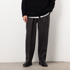 コムサイズム(COMME CA ISM)の【セットアップ対応】ジャージー ツイード リラックス ワイドパンツ