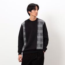 裏起毛 チェック プルオーバー