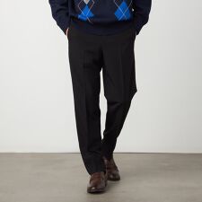 【セットアップ対応】ウールライク テーパードスラックス