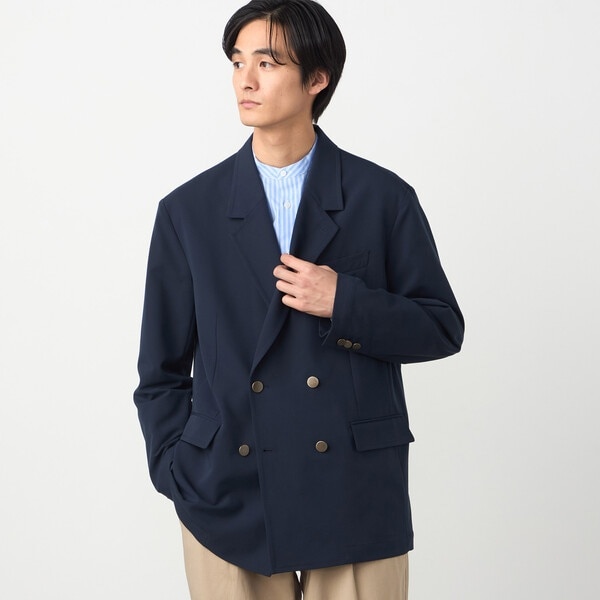 ダブル ブレザー メンズ 紺 その他のメンズジャケット・アウター
