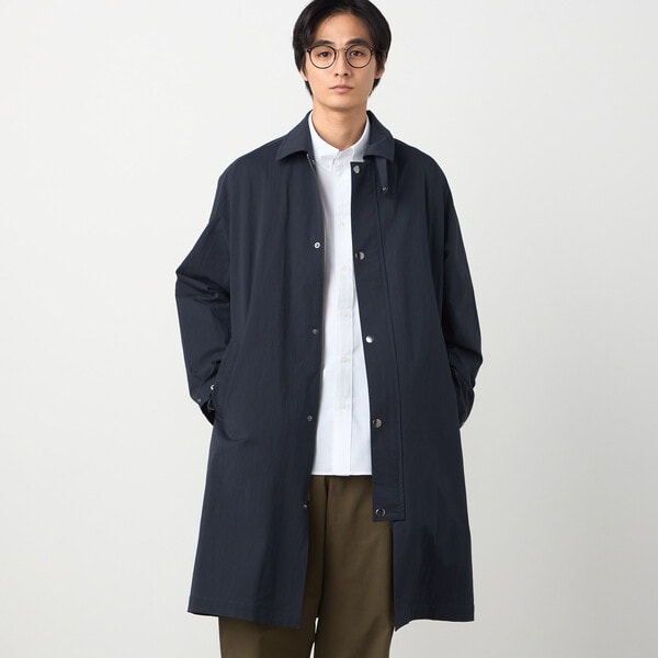 コットンナイロンストレッチ ステンカラーコート | コムサイズム(COMME
