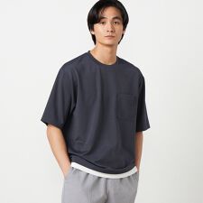 【吸水速乾】フェイクレイヤードTシャツ