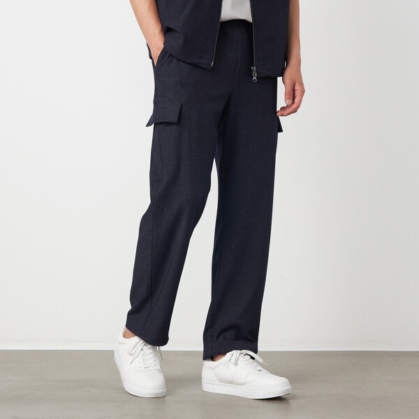デニムライクストレッチ ジョガーカーゴパンツ | コムサイズム(COMME