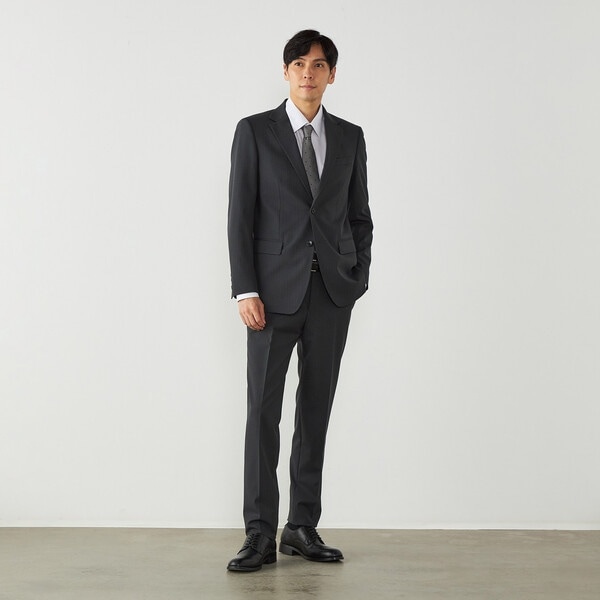 専用 コムサデモード×伊・チェルッティ 120's ストライプ柄スーツ M 美品 DELEGANT ピンストライプスーツ | コムサイズム(COMME CA ISM