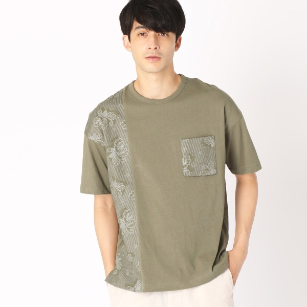【別注】【dahlia】 異素材コンビTシャツ