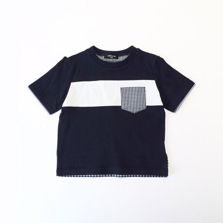 ギンガムチェック使い Tシャツ コムサイズム Comme Ca Ism 98 41tt05 1 ファッション通販 マルイウェブチャネル