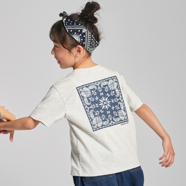 バンダナ柄プリント 半袖Tシャツ | コムサイズム(COMME CA ISM