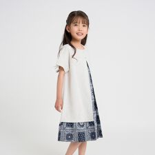 バンダナプリント 切り替え2WAYワンピース