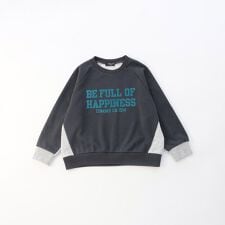 コムサイズム(COMME CA ISM)のフロッキープリント 配色トレーナー