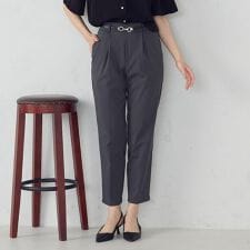 【美しいベーシックパンツ】テーパードパンツ