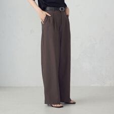 【美しいベーシックパンツ】ワイドシルエット チノパンツ