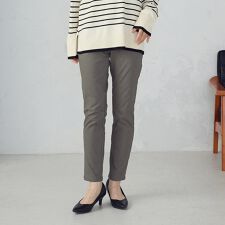【美しいベーシックパンツ】裏起毛　ハイテンションパンツ