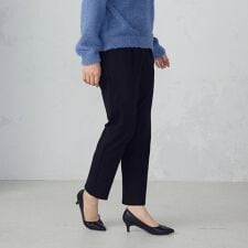 コムサモデルズ(comme ca models)の【美しいベーシックパンツ】裏起毛 カルゼ テーパードパンツ