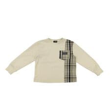 コムサイズム(COMME CA ISM)のチェック 切り替えトレーナー(ベビーサイズ)