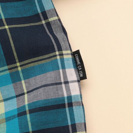 キッズ ベビーおそろいアイテム マドラスチェック オフショルダー ワンピース コムサイズム Comme Ca Ism 23 45ol07 109 ファッション通販 マルイウェブチャネル