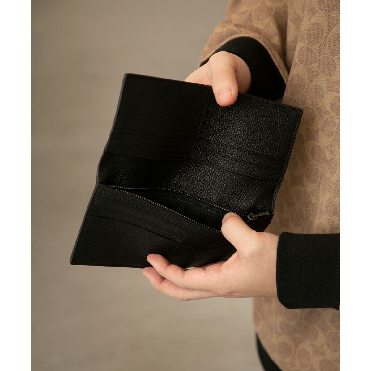 長財布【COACH/コーチ】C1227BLK